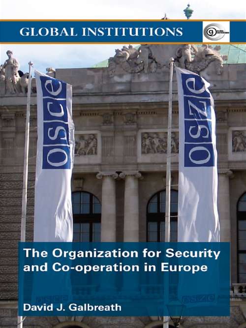 Book cover of The Organization for Security and Co-operation in Europe (Global Institutions)