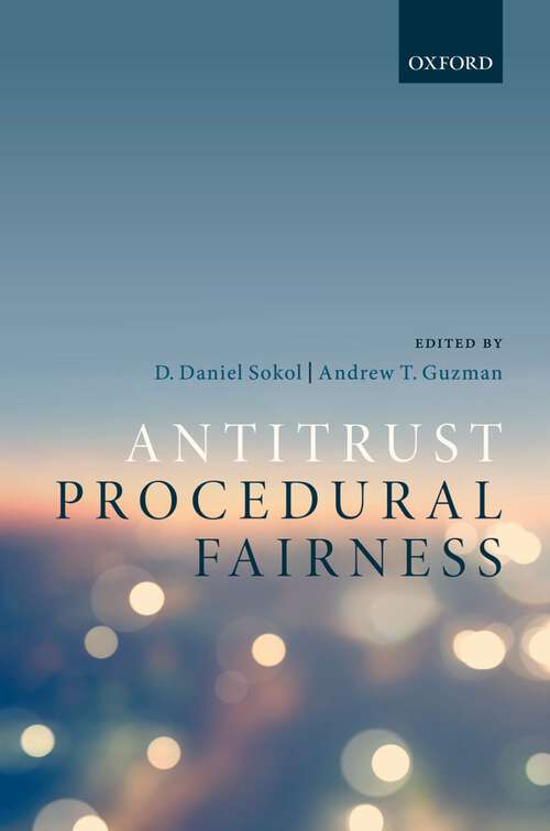 Book cover of Antitrust Procedural Fairness