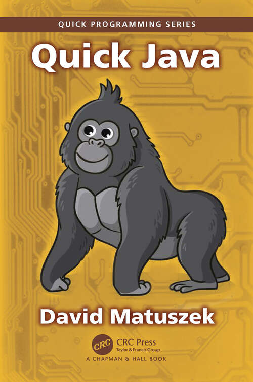 Book cover of Quick Java (Quick Programming)