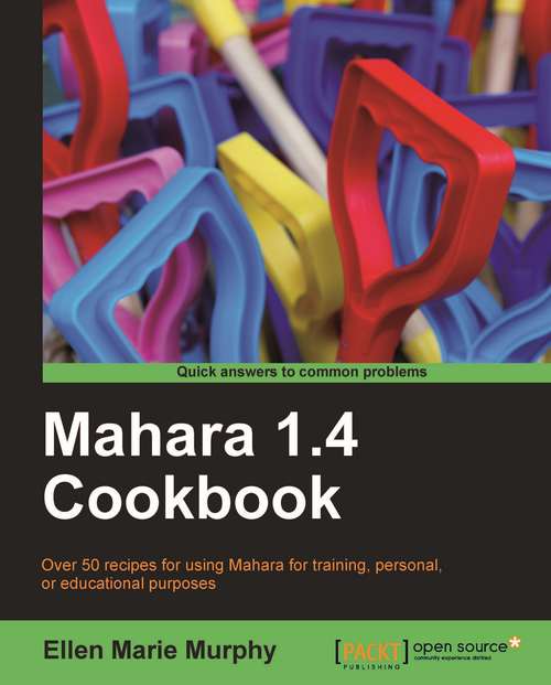 Book cover of Mahara 1.4 Cookbook