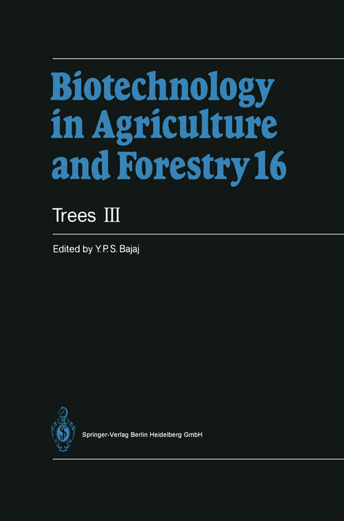 Book cover of Trees III (1991) (Biotechnology in Agriculture and Forestry #16)
