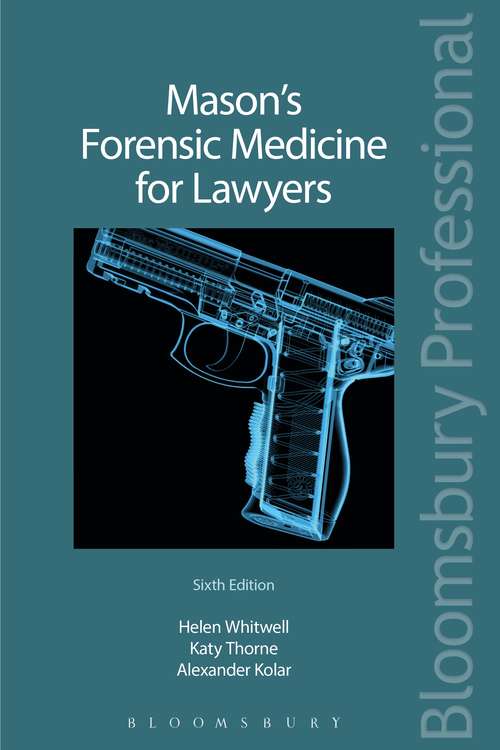 Book cover of Mason's Forensic Medicine for Lawyers