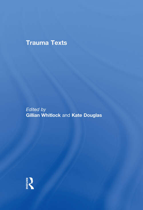 Book cover of Trauma Texts (Life Writing)