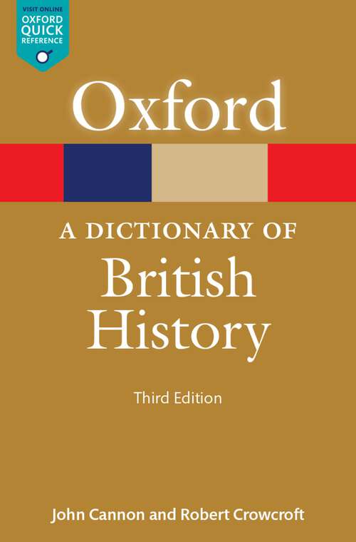 Book cover of A Dictionary of British History (2)