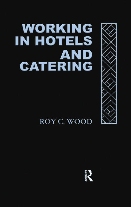 Book cover of Working In Hotels and Catering