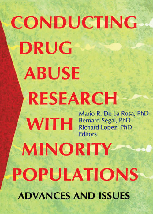 Book cover of Conducting Drug Abuse Research with Minority Populations: Advances and Issues