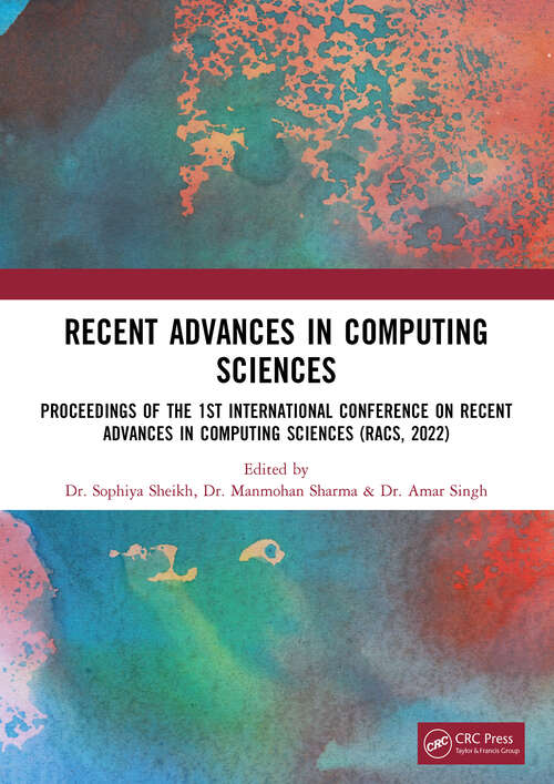 Book cover of Recent Advances in Computing Sciences: Proceedings of RACS 2022