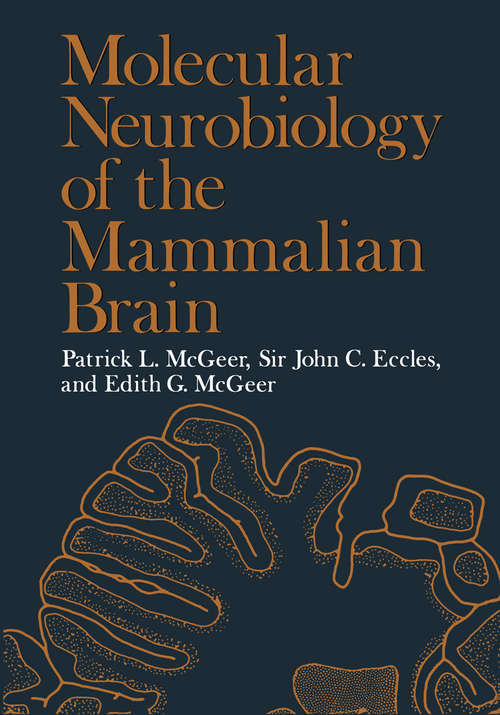 Book cover of Molecular Neurobiology of the Mammalian Brain (1978)