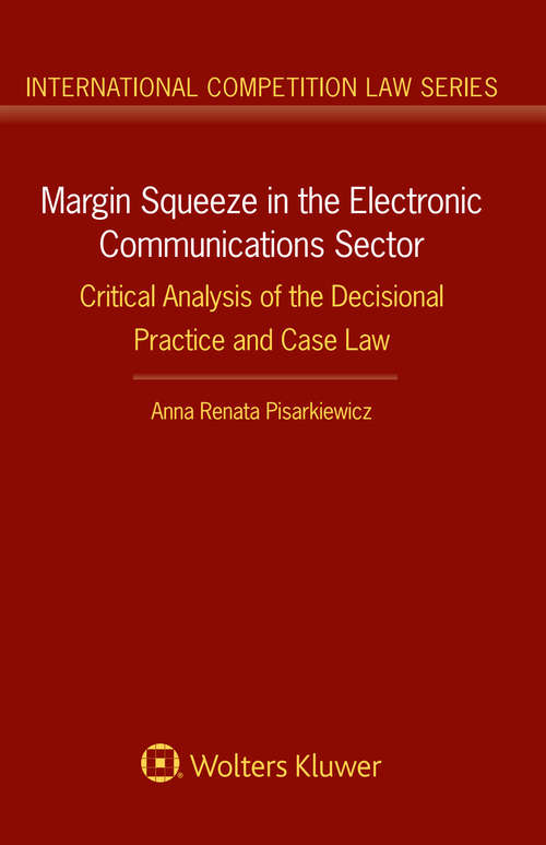 Book cover of Margin Squeeze in the Electronic Communications Sector