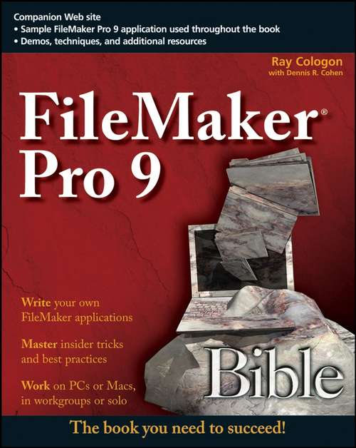 Book cover of FileMaker Pro 9 Bible (Bible #461)