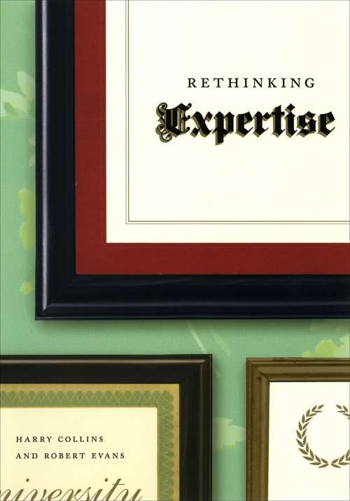 Book cover of Rethinking Expertise