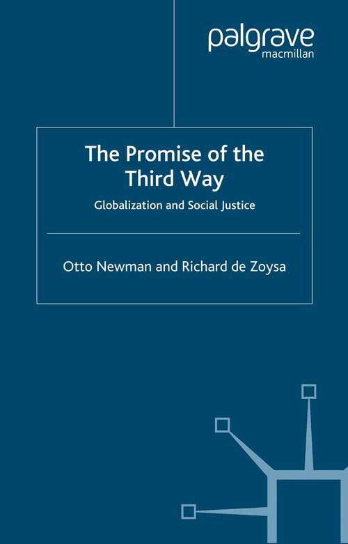 Book cover of The Promise of the Third Way: Globalization and Social Justice (2001)