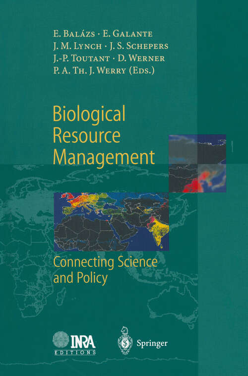 Book cover of Biological Resource Management Connecting Science and Policy (2000)