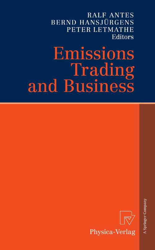 Book cover of Emissions Trading and Business (2006)