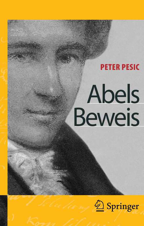 Book cover of Abels Beweis (2005)