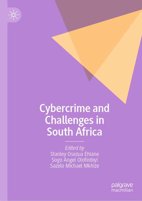 Book cover of Cybercrime and Challenges in South Africa (1st ed. 2023)