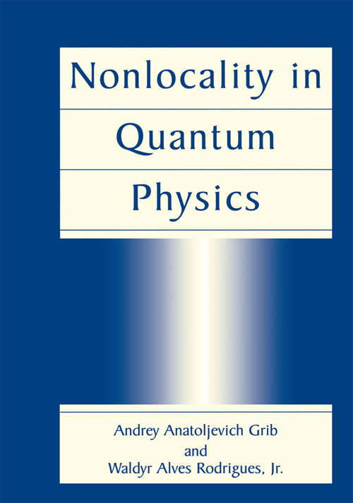 Book cover of Nonlocality in Quantum Physics (1999)