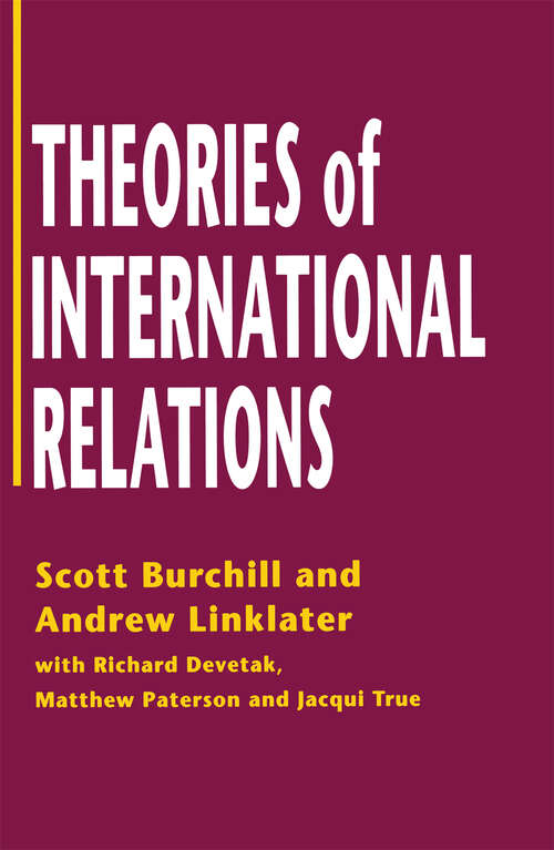 Book cover of Theories of International Relations (1st ed. 1996)