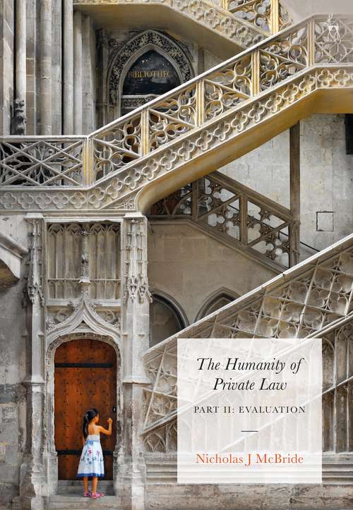 Book cover of The Humanity of Private Law: Part II: Evaluation