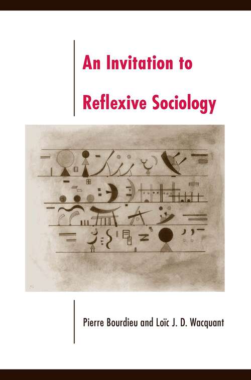 Book cover of An Invitation to Reflexive Sociology