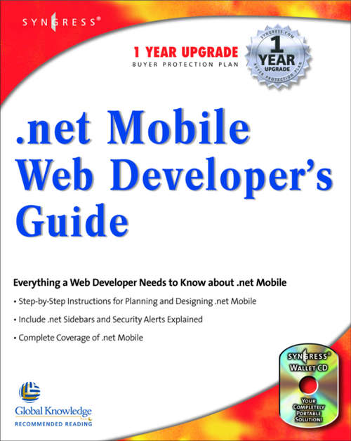 Book cover of .NET Mobile Web Developers Guide (.NET Developers Series)