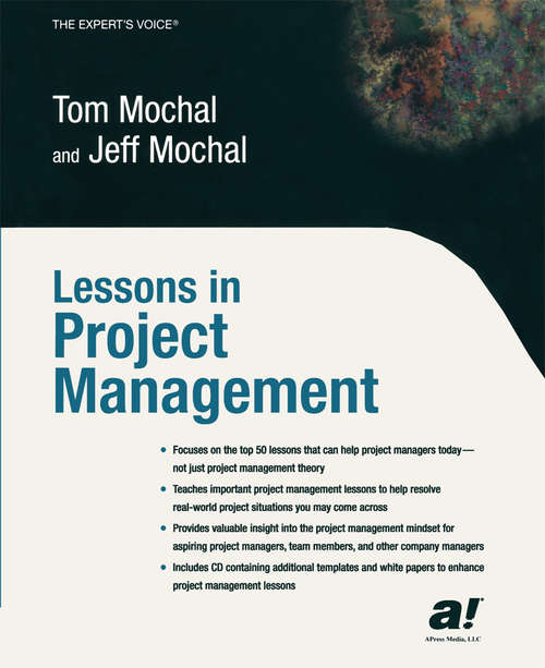 Book cover of Lessons in Project Management (1st ed.)