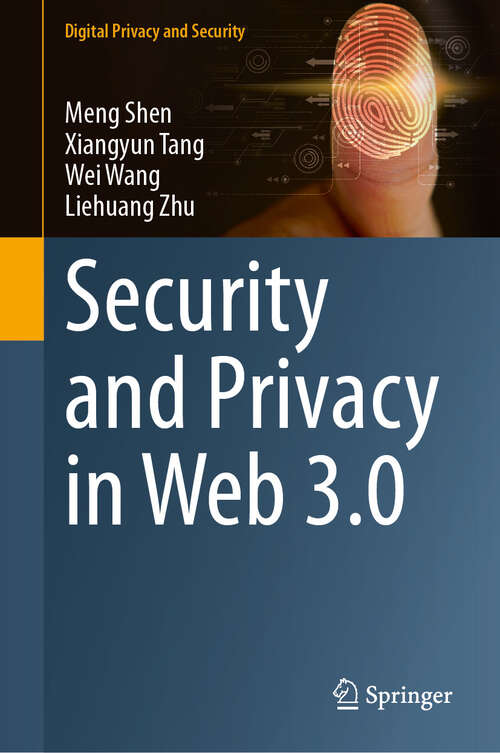 Book cover of Security and Privacy in Web 3.0 (2024) (Digital Privacy and Security)