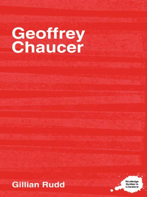 Book cover of Geoffrey Chaucer (Routledge Guides to Literature)