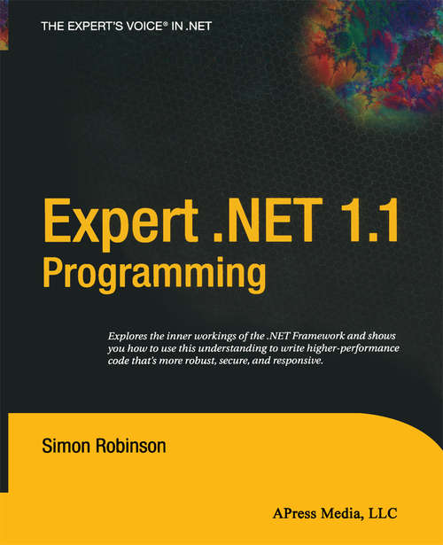 Book cover of Expert .NET 1.1 Programming (1st ed.)