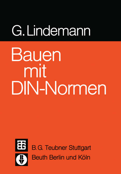 Book cover of Bauen mit DIN-Normen (1986)