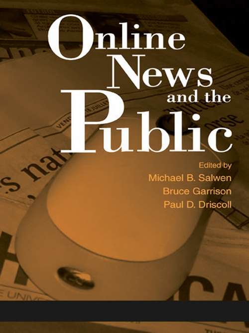 Book cover of Online News and the Public (Routledge Communication Series)