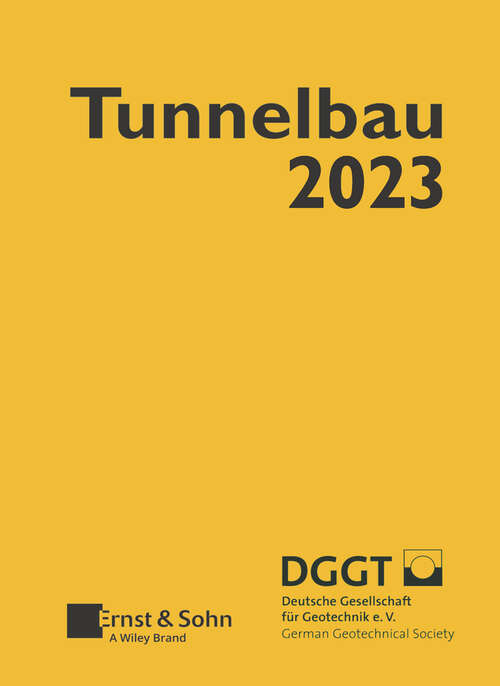 Book cover of Taschenbuch für den Tunnelbau 2023 (Taschenbuch Tunnelbau)