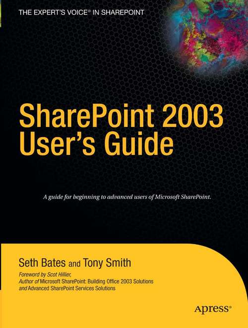 Book cover of SharePoint 2003 User's Guide (1st ed.)