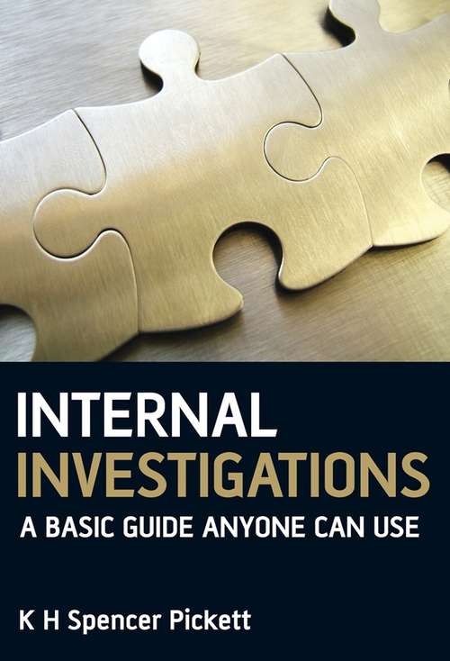 Book cover of Internal Investigations: A Basic Guide Anyone Can Use