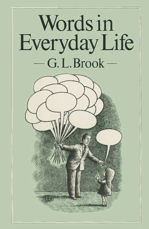 Book cover of Words in Everyday Life (1st ed. 1981) (St Antony's Ser.)