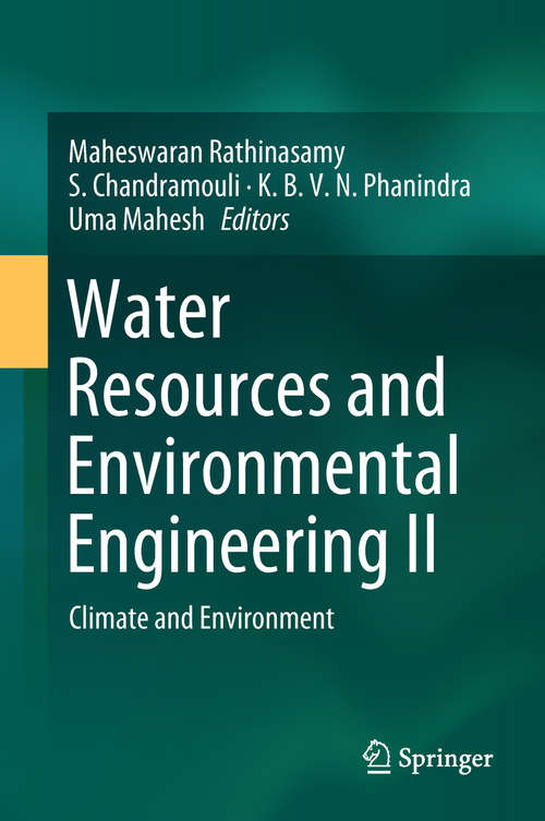 Book cover of Water Resources and Environmental Engineering II: Climate and Environment (1st ed. 2019)