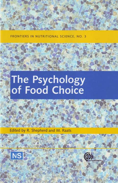 Book cover of Psychology of Food Choice, The