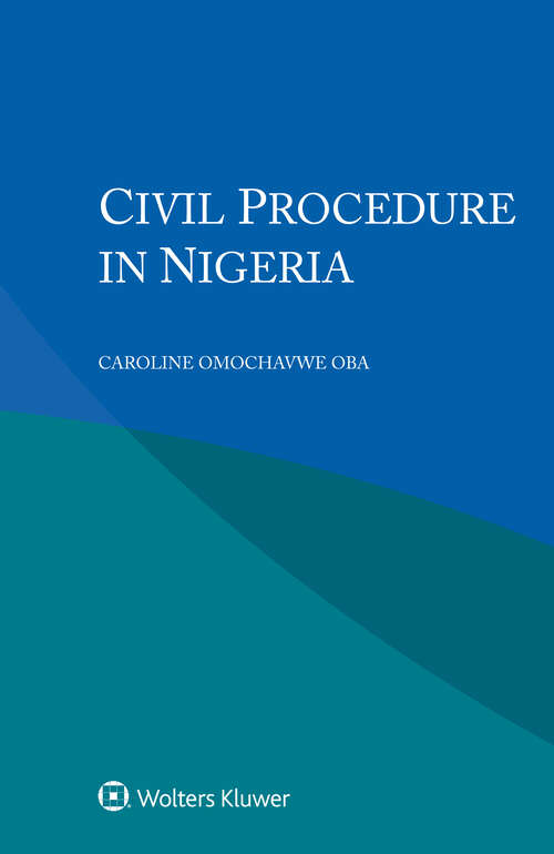 Book cover of Civil Procedure in Nigeria