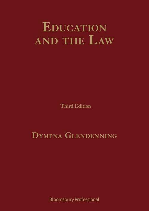 Book cover of Education and the Law