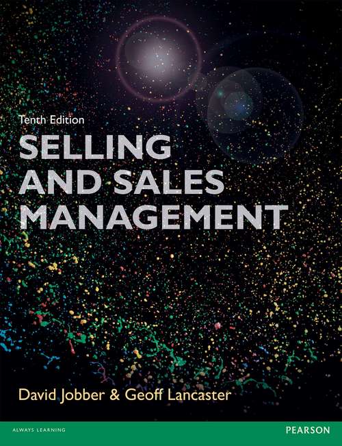 Book cover of Selling and Sales Management 10th edn