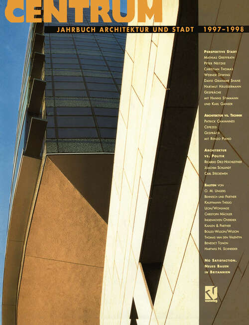 Book cover of Centrum: Jahrbuch Architektur und Stadt 1997 – 1998 (1997)
