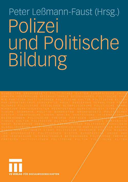 Book cover of Polizei und Politische Bildung (2008)