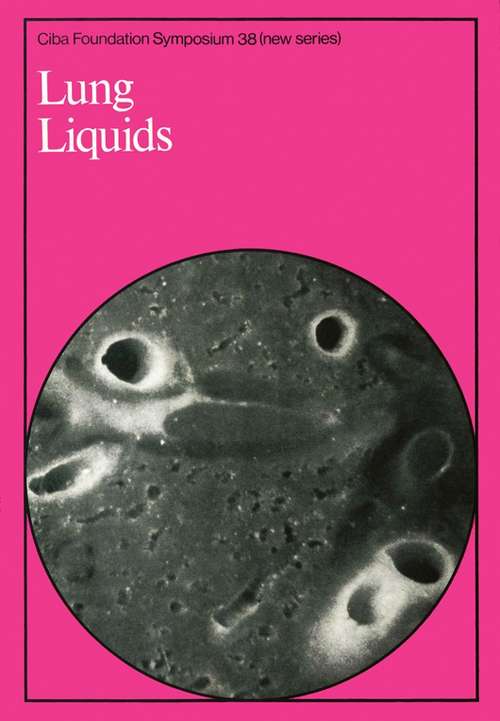 Book cover of Lung Liquids (Novartis Foundation Symposia #38)