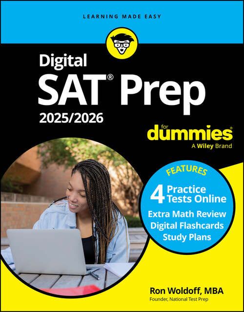 Book cover of Digital SAT Prep 2025/2026 For Dummies: Book + 4 Practice Tests + Flashcards Online (13)
