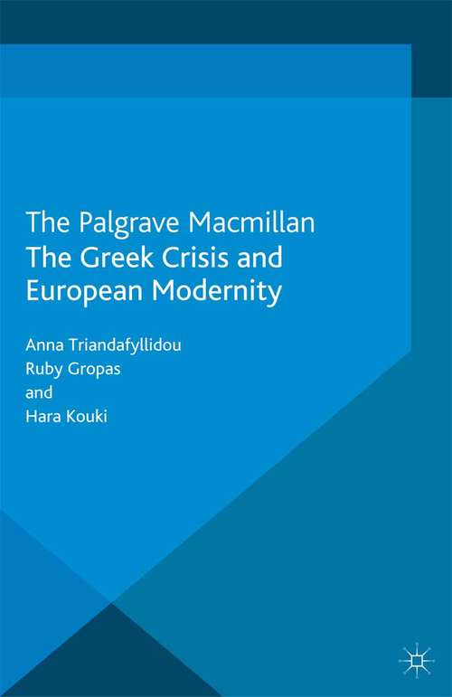 Book cover of The Greek Crisis and European Modernity (2013) (Identities and Modernities in Europe)