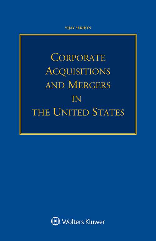 Book cover of Corporate Acquisitions and Mergers in the United States