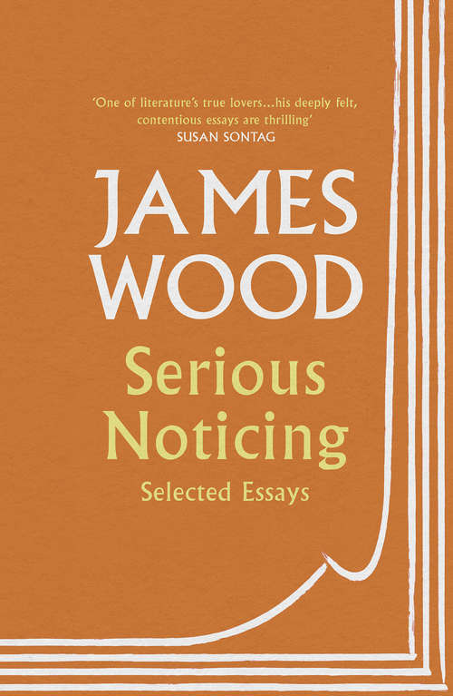 Book cover of Serious Noticing: Selected Essays