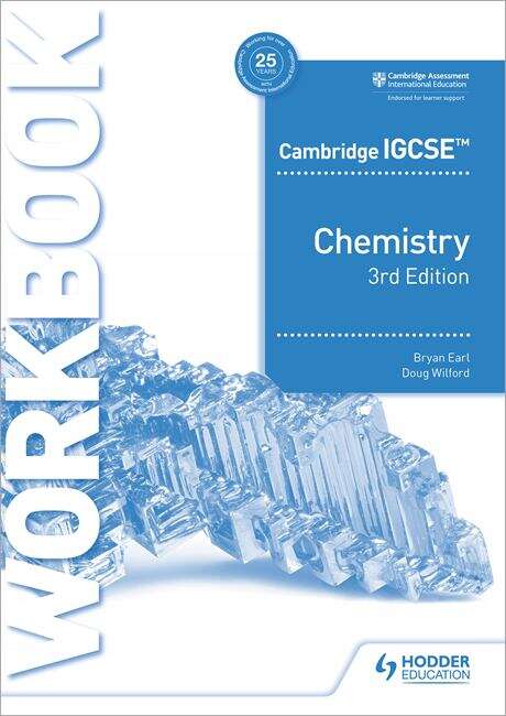 Book cover of Cambridge IGCSE™ Chemistry Workbook 3rd Edition