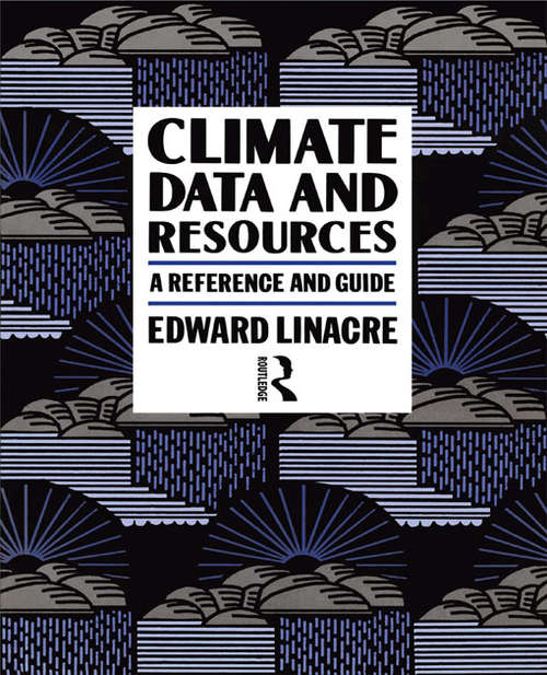 Book cover of Climate Data and Resources: A Reference and Guide