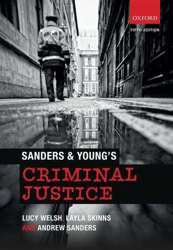 Book cover of Sanders & Young's Criminal Justice (5th)